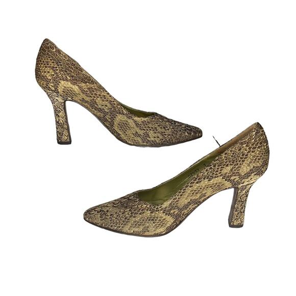 Kenneth Cole Vintage New York High Heels Textured Snake Skin Size 7 - Picture 7 of 16